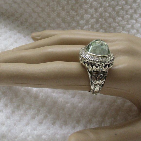 Seidengang Mint Quartz & Diamonique Ring - Picture 9 of 15